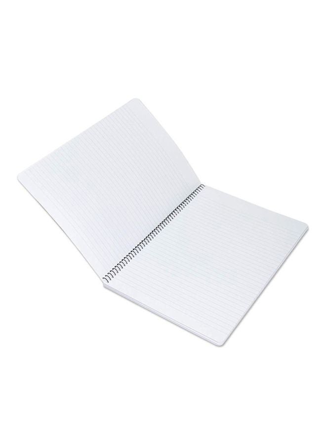 FIS 5-Piece A4 Burj Khalifa Printed Spiral Bounded Notebook, 70 Pages White/Blue/Pink - Image 2