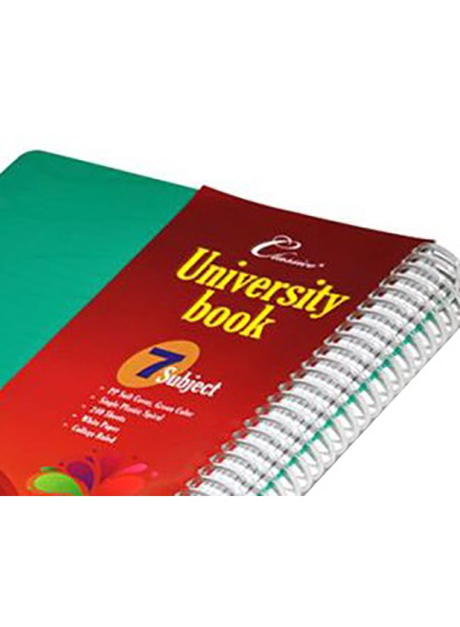 FIS 240-Sheet 7-Subject A4 Classico University Book White/Red/Black - Image 3