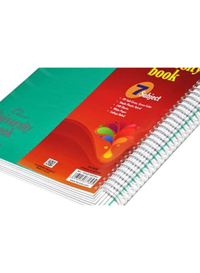 FIS 240-Sheet 7-Subject A4 Classico University Book White/Red/Black - Image 5