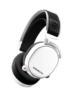 SteelSeries Arctis Pro Wireless - Gaming Headset - Hi-Res Speaker Drivers - Dual Wireless (2.4G & Bluetooth) - Dual Battery System - For PC, PS5 and PS4 - White