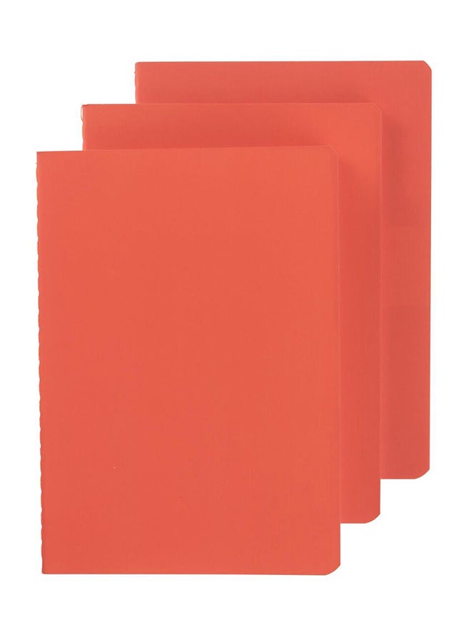 Hema 3-Pack A5 Size Ruled Exercise Books Red - Image 1