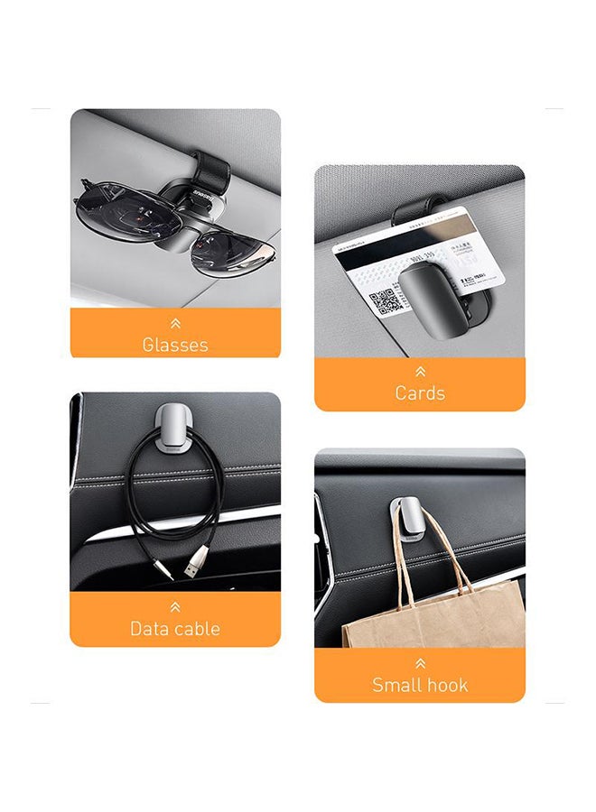 Car Sunglasses Spectacles Holder Mount Eyeglasses And Ticket Card Clip Eyewear Hanger For Car Sun Visor - v1633926134/N40225466A_7