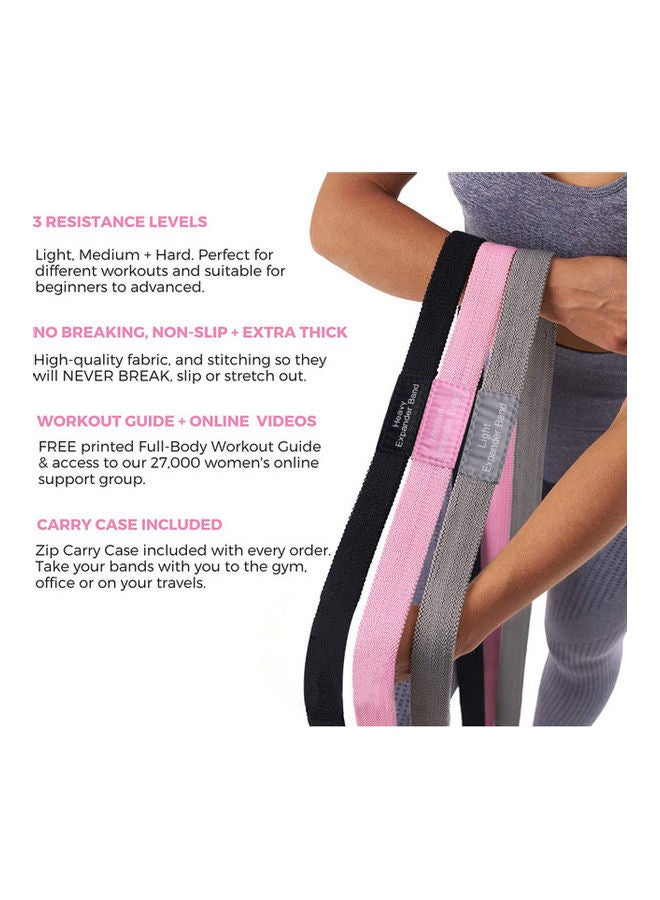 Rock Pow 3-Piece Elastic Fitness Resistance Band 40inch - Image 3