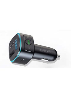 Earldom Bluetooth FM Transmitter Fast Car Charger Black  - Image 3
