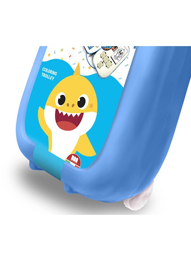 nickelodeon - 63-Piece Baby Shark Art Trolley Set Baby Shark - Image 1