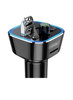 Earldom Bluetooth FM Transmitter Fast Car Charger Black  - Image 1