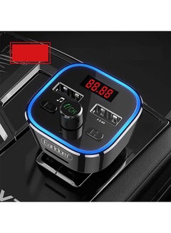 Earldom Bluetooth FM Transmitter Fast Car Charger Black  - Image 2