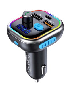 Earldom Bluetooth FM Transmitter Fast Car Charger Black  - Image 1