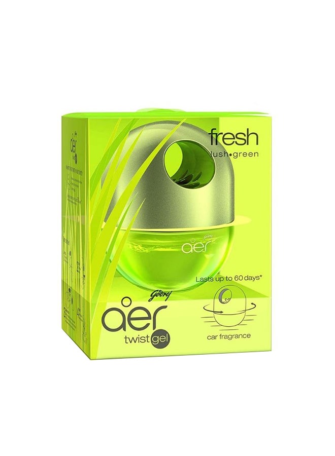 Godrej aer Twist Car Vent Air Freshener Fresh Lush Green 45g  - Image 2