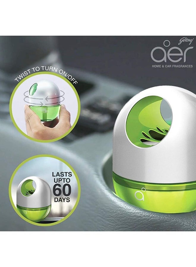 Godrej aer Twist Car Vent Air Freshener Fresh Lush Green 45g  - Image 4