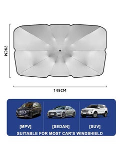 Deo King Umbrella Style Car Windshield Sun Shade  - Image 2