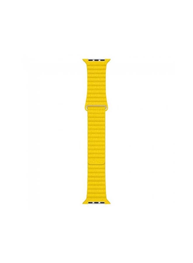 MARGOUN Henlein Series Replacement Band For Apple Watch Yellow - Image 3