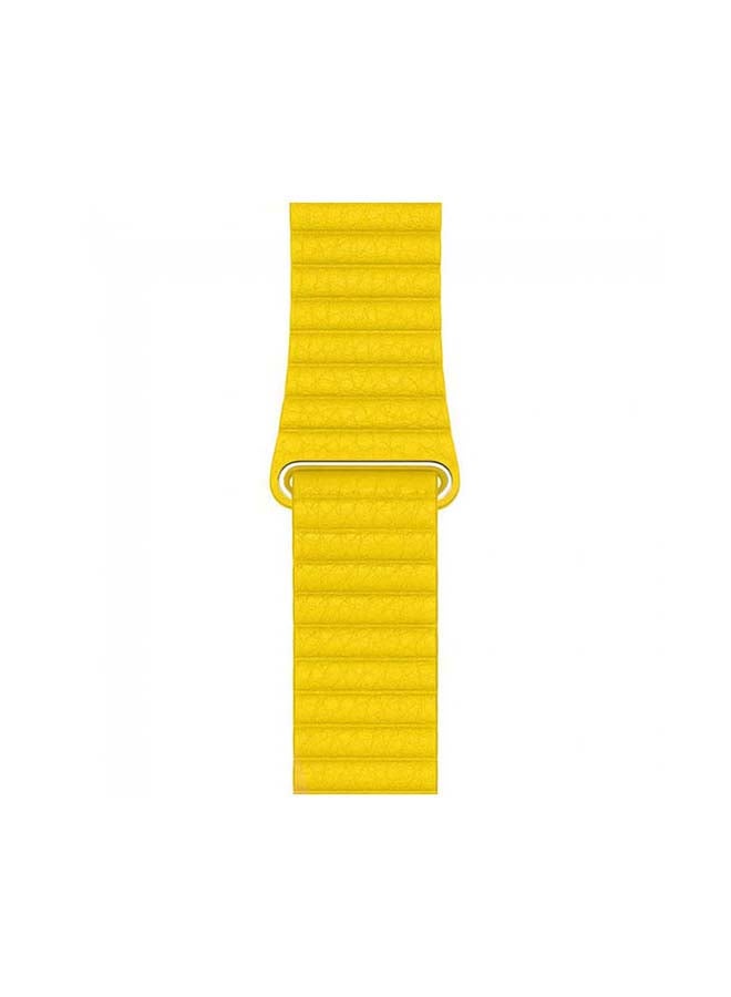 MARGOUN Henlein Series Replacement Band For Apple Watch Yellow - Image 4