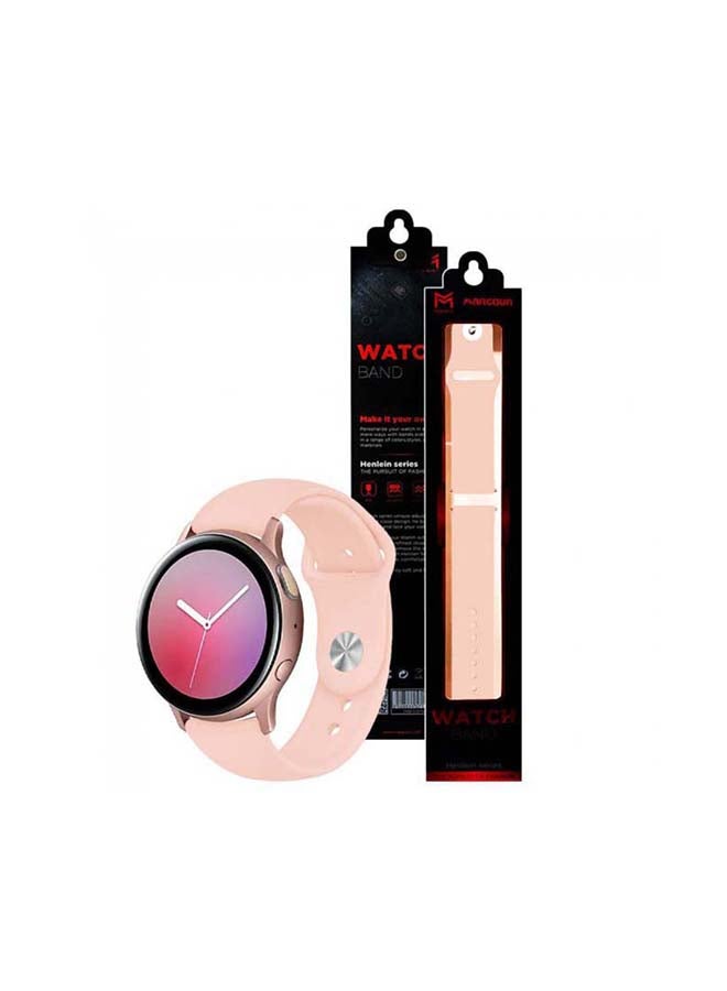 مارجون سوار بديل لساعة سامسونج جالاكسي أكتيف وأكتيف 2  من سلسلة هينلين وردي - Image 2