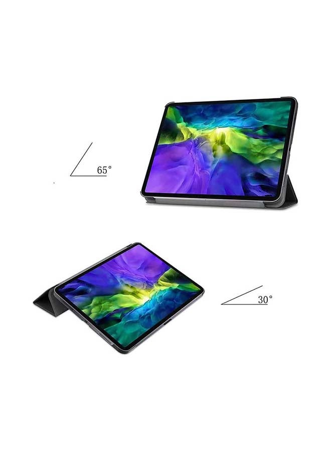 MARGOUN Smart Folio Stand Leather Case Cover for iPad Pro 12.9 inch (2020) 4th Generation Grey - Image 2