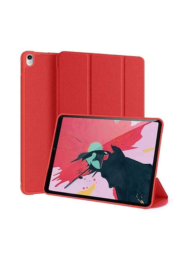 غطاء حماية واقٍ ثلاثي الطيات لجهاز آي باد آير 3 (2019) مقاس 10.5 بوصات أحمر - Image 1