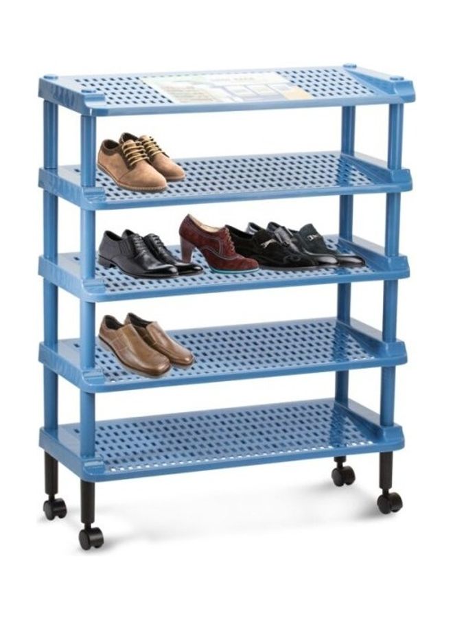 Generic 5-Shelves for Shoe Storage Organizer Blue 90cm 
