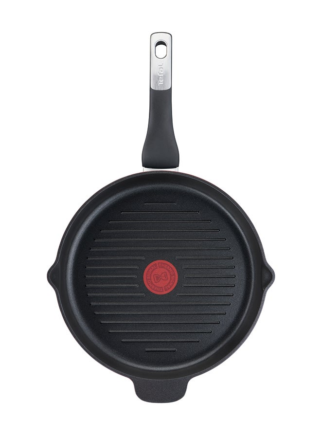 Tefal - Cast Aluminum G6 Unlimited Round Grill Pan With Pouring Edges Black - Image 1