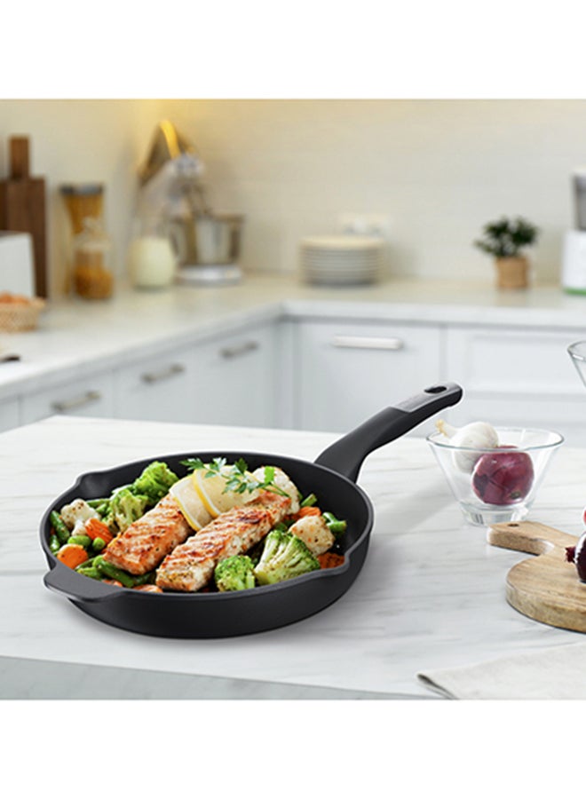 Tefal - Cast Aluminum G6 Unlimited Round Grill Pan With Pouring Edges Black - Image 1