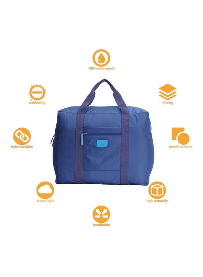 ZENHOME Waterproof Folding Travel Duffel Bag Blue - Image 1