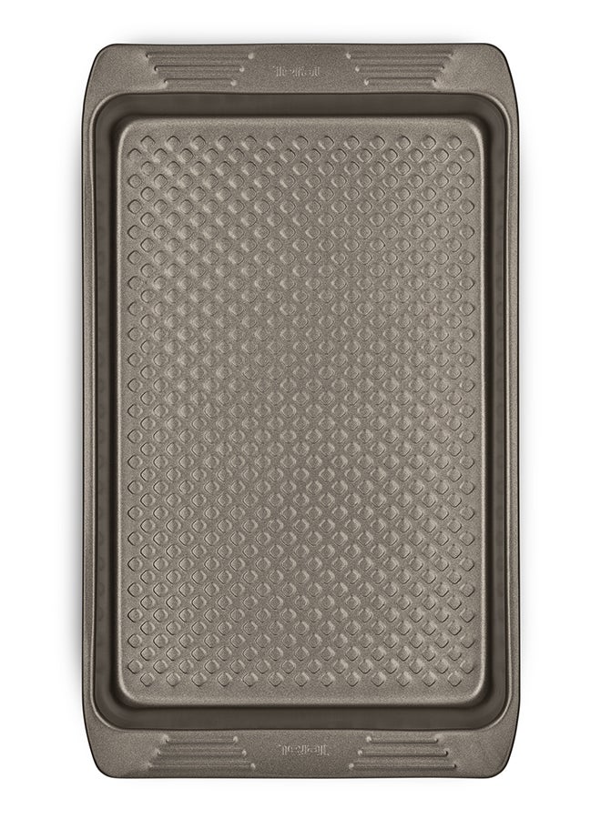 Tefal - TEFAL Baking Tray | Easy Grip 26.5 x 36 cm Baking Pan | Carbon Steel | 2 Years Warranty | J1627145 Dark Grey 26.5x36cm - Image 1