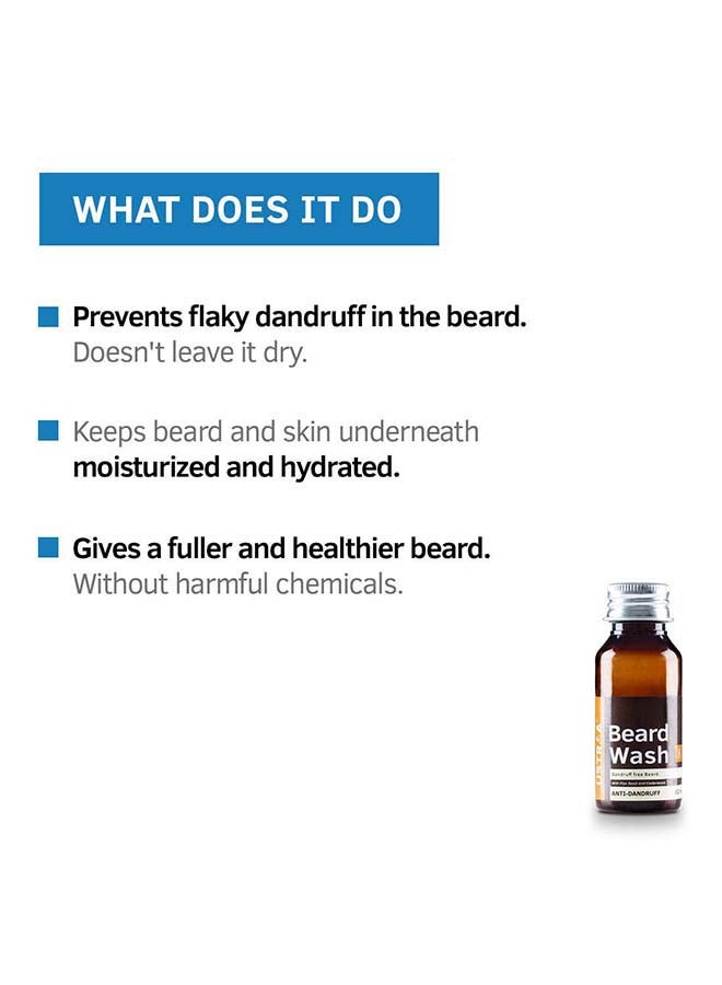 Ustraa - Anti-Dandruff Beard Wash For Men Brown 60ml - Image 1