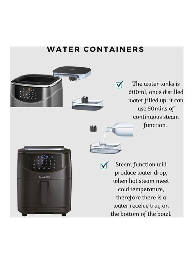 أس أم أيه كوك مقلاة هوائية بالبخار 3 في 1 7 L 1700 W ST-007 أسود - Image 5