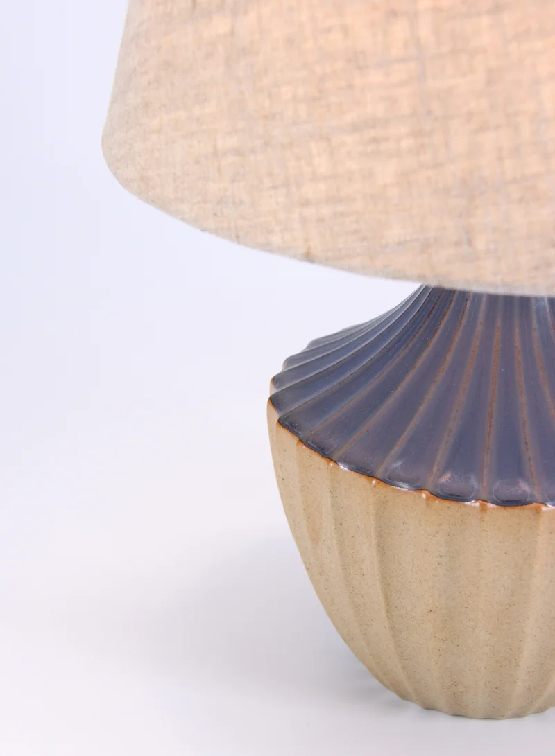 ebb & flow Orient Ceramic Table Lamp | Lampshade Unique Luxury Quality Material for the Perfect Stylish Home D192-49 Brown/Purple 30 x 30 x 43