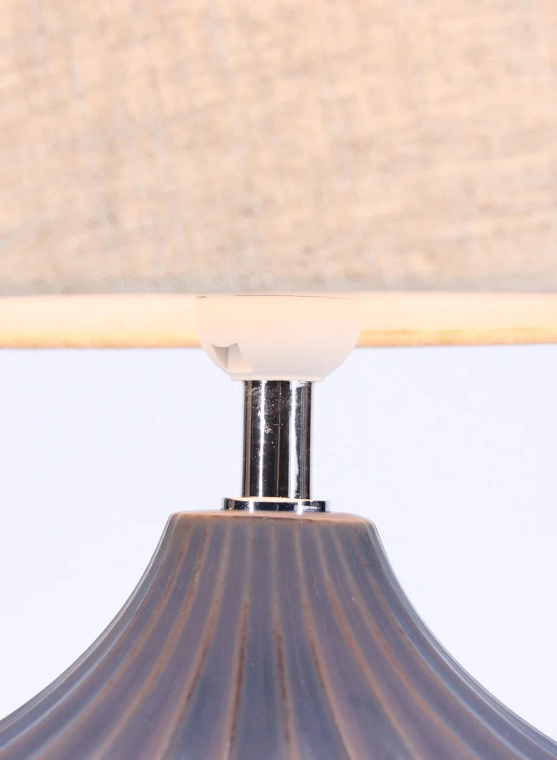 ebb & flow Orient Ceramic Table Lamp | Lampshade Unique Luxury Quality Material for the Perfect Stylish Home D192-49 Brown/Purple 30 x 30 x 43