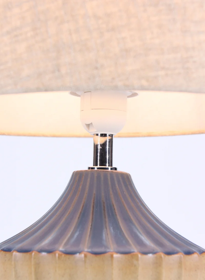 ebb & flow Orient Ceramic Table Lamp | Lampshade Unique Luxury Quality Material for the Perfect Stylish Home D192-49 Brown/Purple 30 x 30 x 43