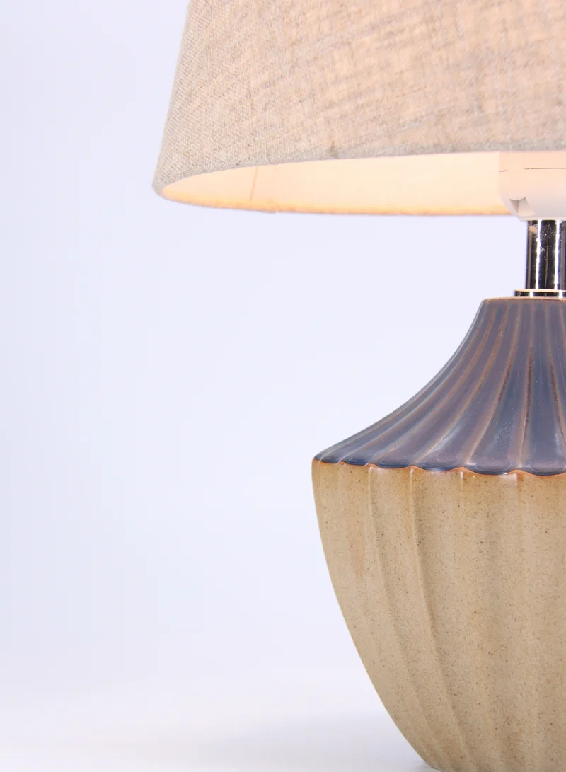 ebb & flow Orient Ceramic Table Lamp | Lampshade Unique Luxury Quality Material for the Perfect Stylish Home D192-49 Brown/Purple 30 x 30 x 43