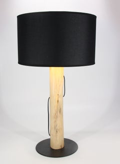 Log Wood Frame Table Lamp | Lampshade Unique Luxury Quality Material for the Perfect Stylish Home D181-101 Yellow 35.2 x 35.2 x 60.6