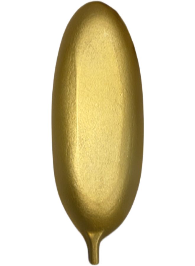 صينية فاخرة على شكل ورقة شجر ذهبي 40x14.5سم - Image 3