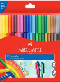 20-Piece Connector Color Marker Pens Set Multicolour