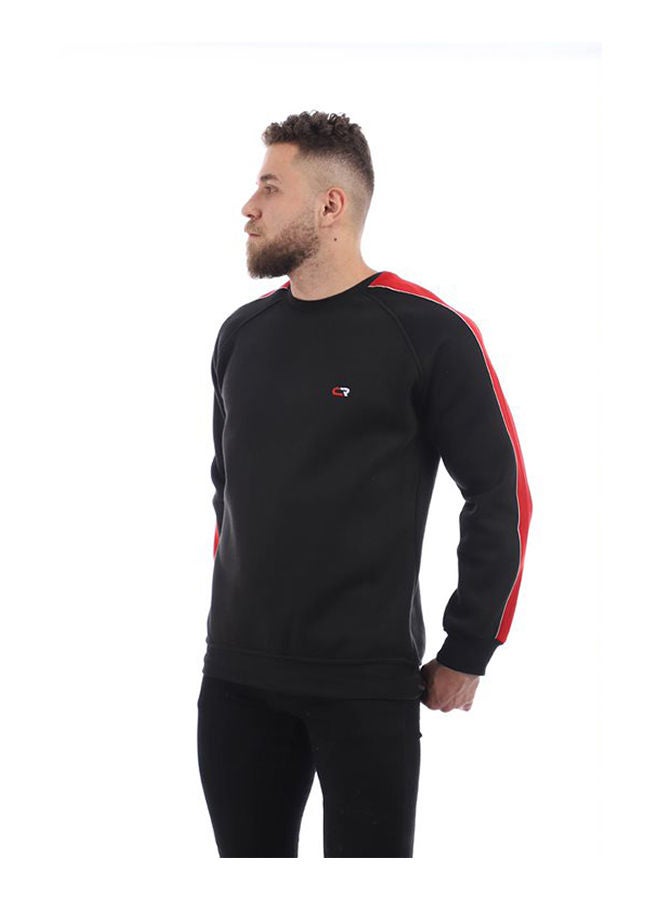 Caesar - Plain Basic Hooded Neck Hoodie Black - Image 1