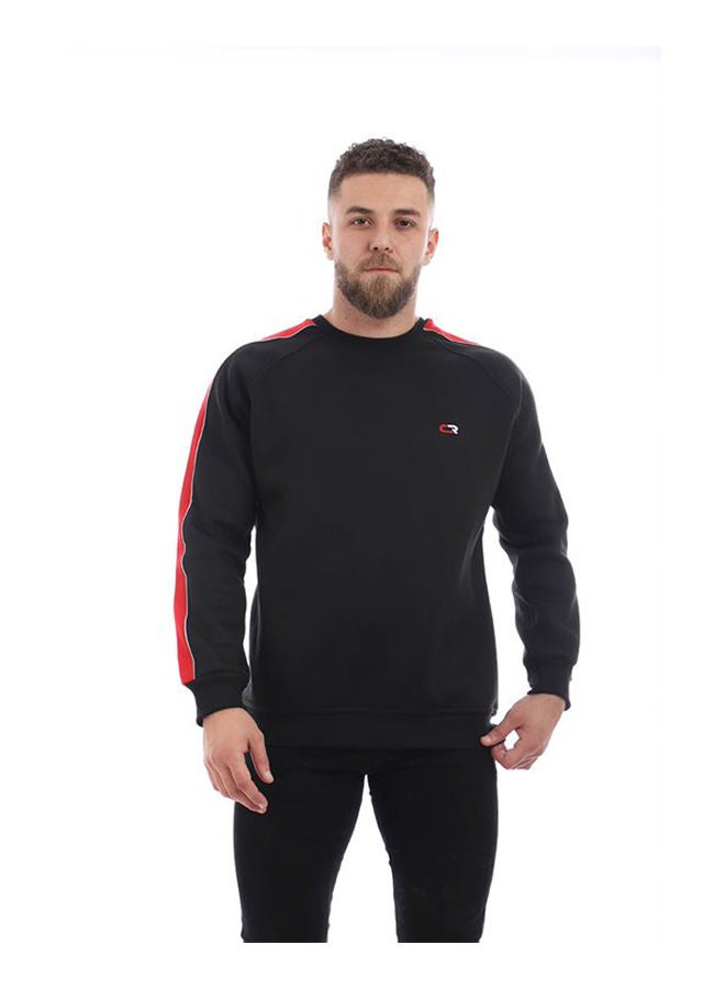 Caesar - Plain Basic Hooded Neck Hoodie Black - Image 1