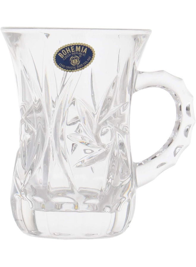 BOHEMIA Pinwheel Coffee Set (6+6 pieces ) Clear ‎37.6 x 22.6 x 9cm  - Image 3