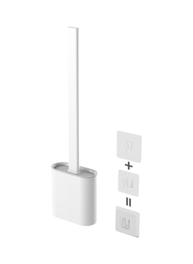 Creative Wall Hanging Toilet Brush Set White 9.8x4.3x36.5cm - Image 1