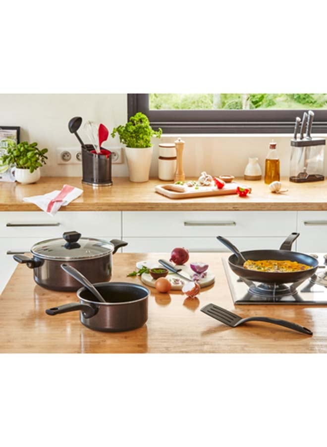 Tefal Aluminium Non Stick G6 Easy Cook N Clean Stewpot With Glass Lid Black 24cm - Image 2