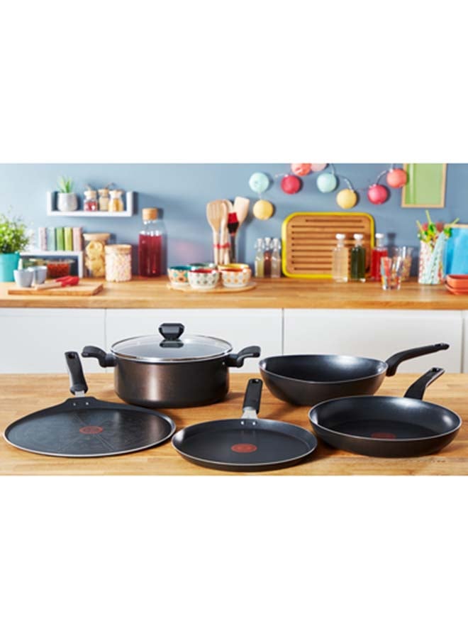 Tefal Aluminium Non Stick G6 Easy Cook N Clean Stewpot With Glass Lid Black 24cm - Image 5