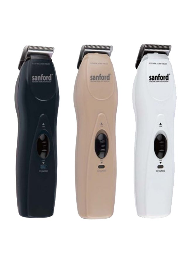 Sanford - Rechargeable Hair Clipper Black/White/Brown - Image 1