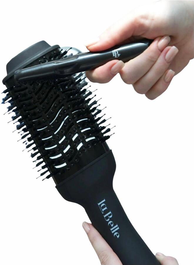 La belle - Unique Brush Hairstyler Black - Image 1