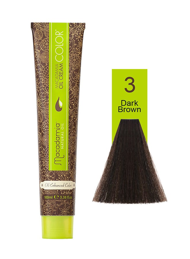 مكاديميا كريم صبغة التلوين معزز بالزيت بني غامق 100ملليلتر - Image 1