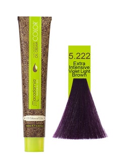 Macadamia Natural Oil Cream Color 5.222 Extra Intensive Violet Light Brown 100ml 