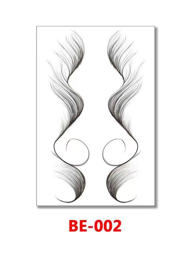 فليلي مجموعة لاصقات تاتو على شكل غرة شعر مكونة من 3 قطع أسود - Image 3