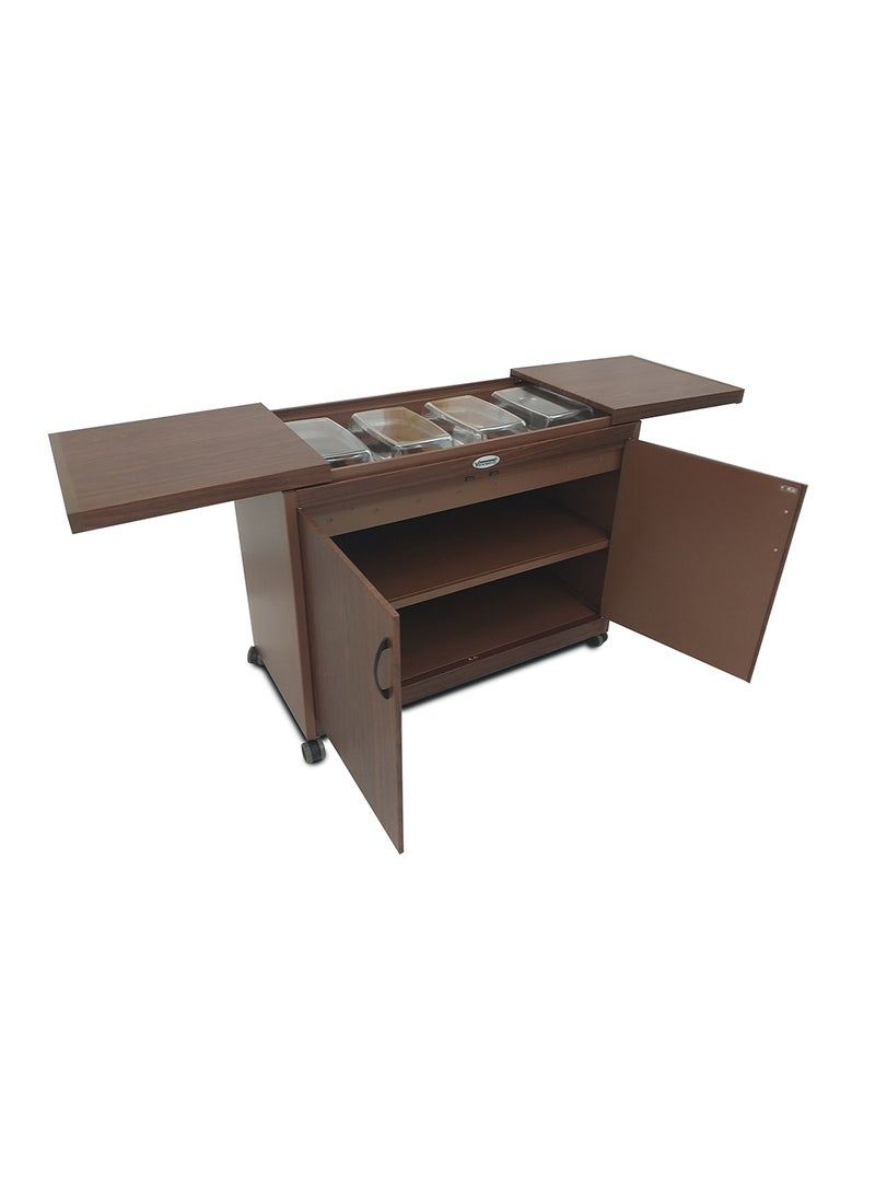 VINCENTI Food Warmer Trolley VFWT3D/B19 Dark Brown - Image 4