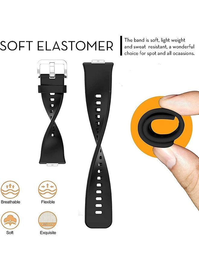 Moxedo Pack Of 10 Replacement Band And Screen Protector For Honor Watch 6 Multicolour  - Image 5
