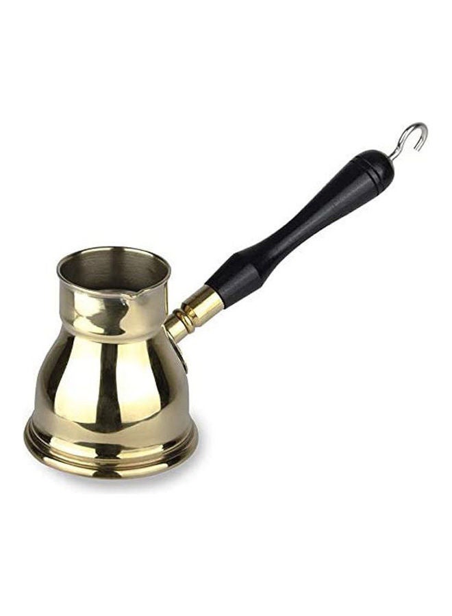 Brass Coffee Kanaka 120Ml Wooden Hand Gold 120ml