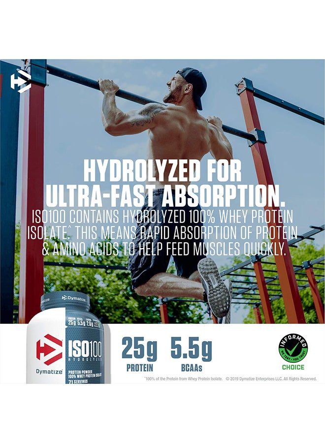 Dymatize - Strawberry ISO 100 Hydrolyzed Protein Powder 2.3KG - Image 1