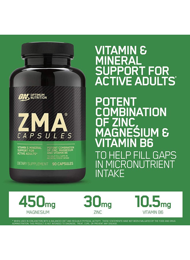 Optimum Nutrition - ZMA Dietary Supplement Capsules - 180 capsules - Image 1